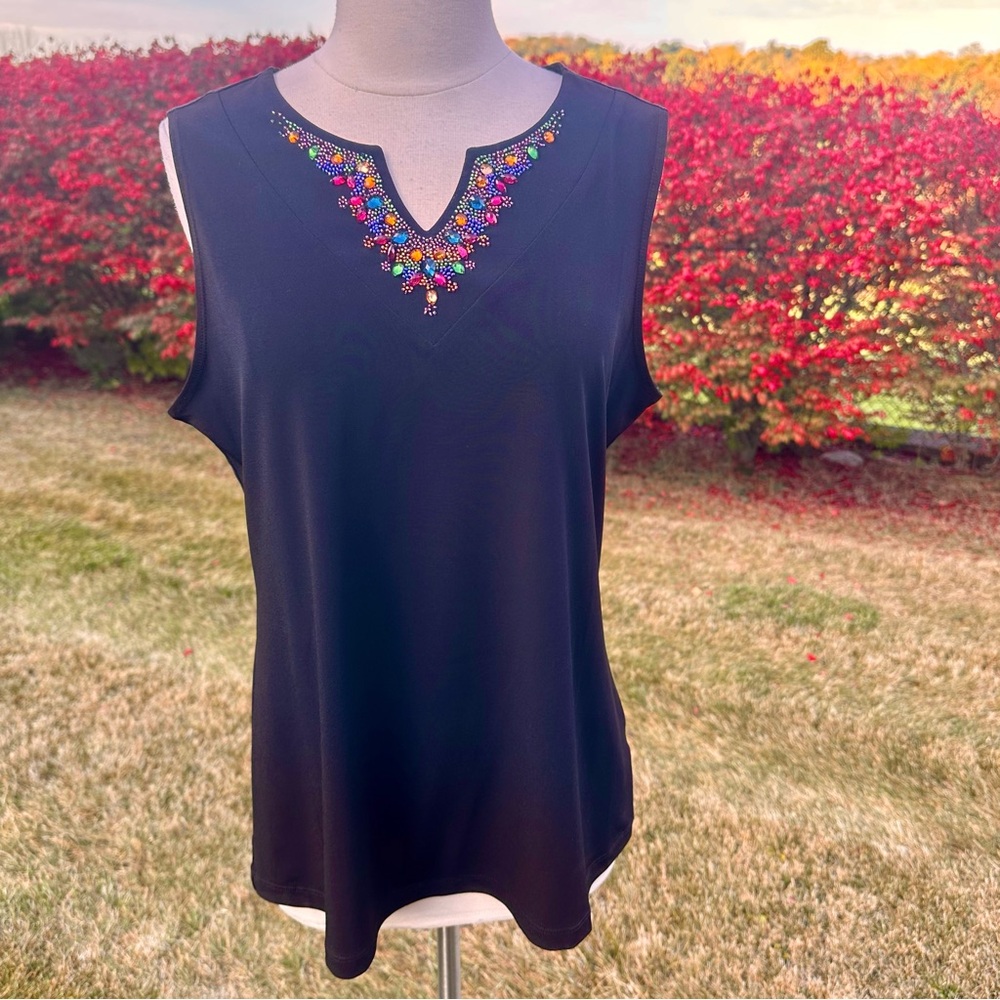 Susan Graver Artisan Sleeveless Top